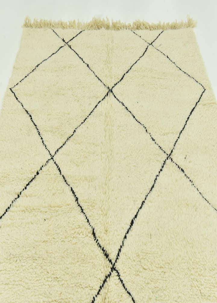 6' 8 x 9' 6 Hand Knotted Moroccan Wool Rug