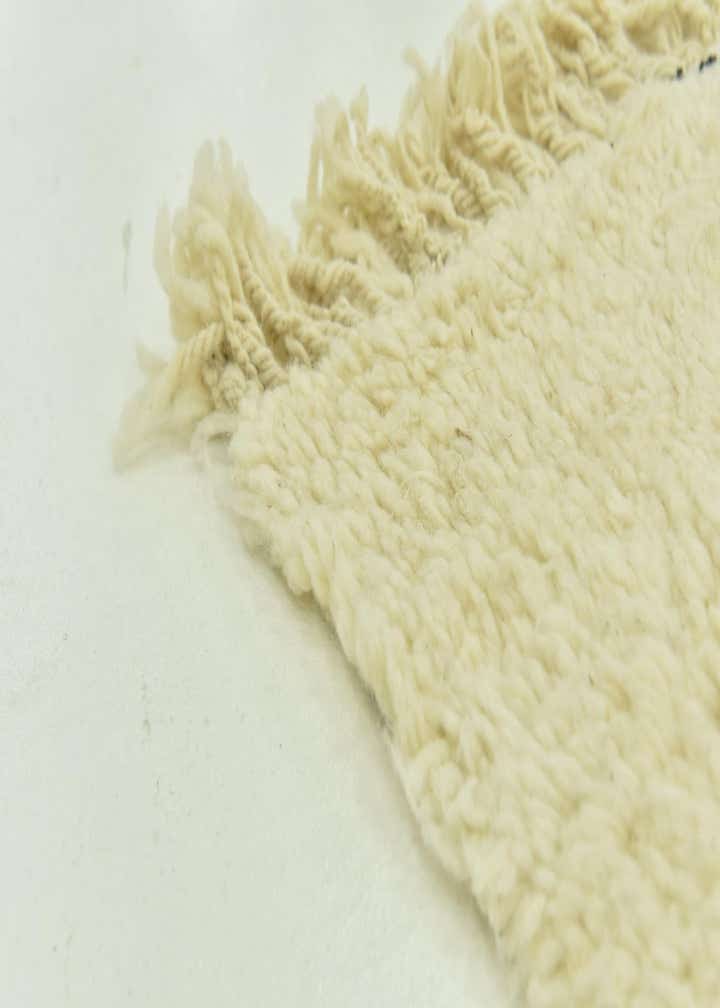 6' 8 x 9' 6 Hand Knotted Moroccan Wool Rug