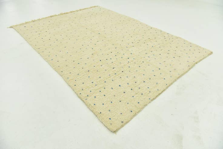 Detail image of 7' x 9' 9 Hand Knotted Moroccan Wool Rug