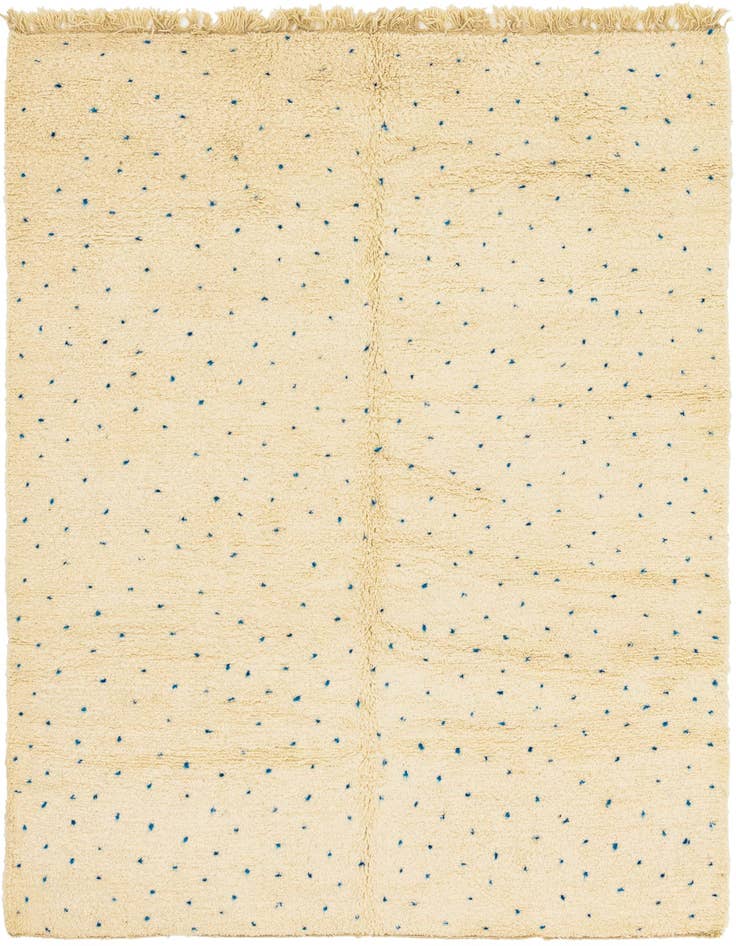 Detail image of 7' x 9' 9 Hand Knotted Moroccan Wool Rug