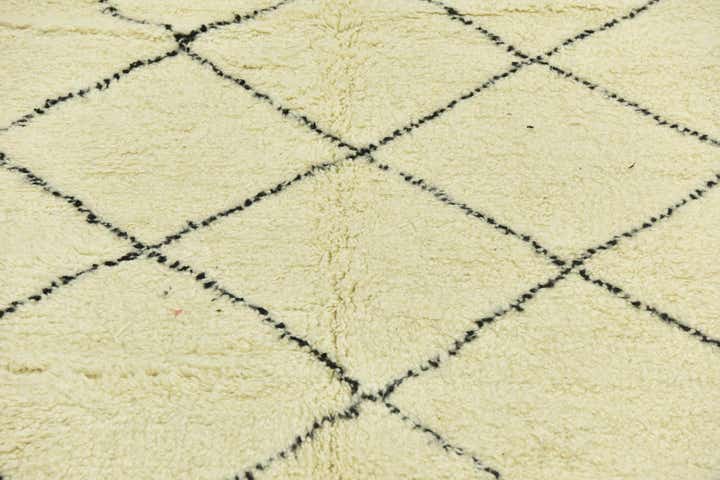 6' 10 x 10' Hand Knotted Moroccan Wool Rug