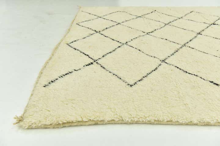 6' 10 x 10' Hand Knotted Moroccan Wool Rug