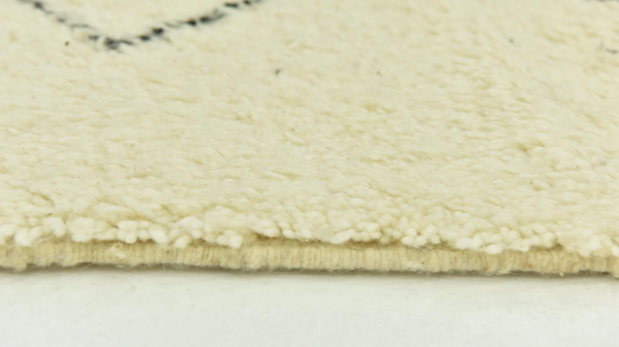 6' 10 x 10' Hand Knotted Moroccan Wool Rug