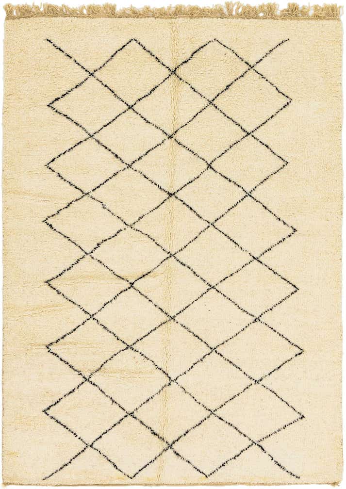 6' 10 x 10' Hand Knotted Moroccan Wool Rug