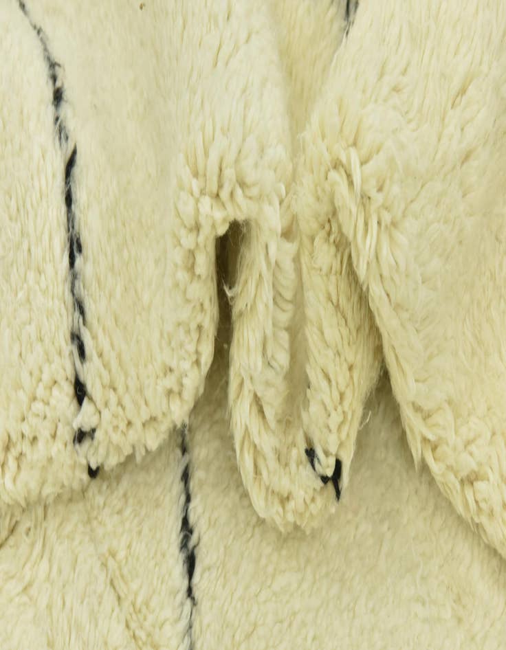 Detail image of 6' 4 x 10' 5  Hand Knotted Moroccan Wool Rug