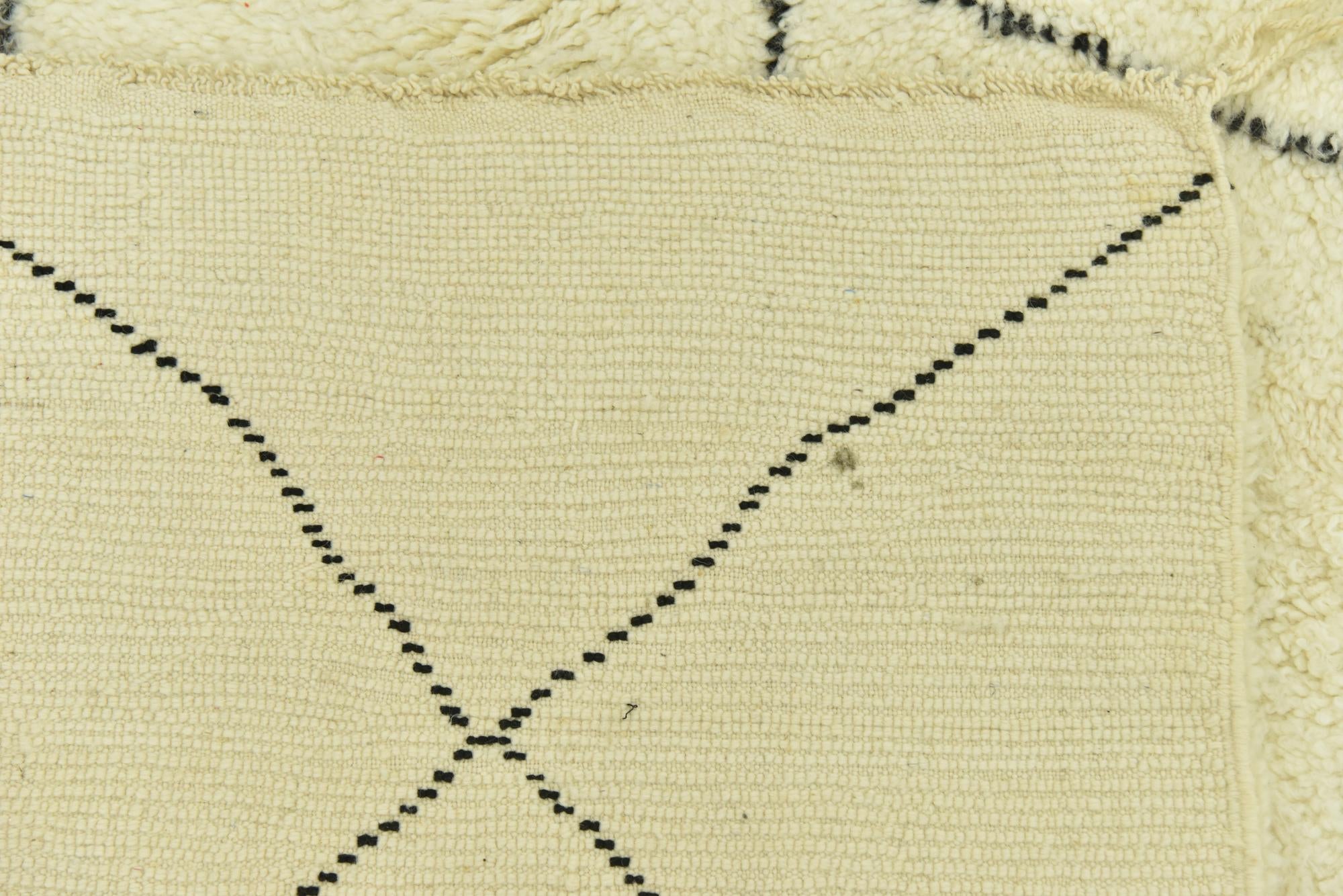 6' 4 x 10' 5 Hand Knotted Moroccan Wool Rug