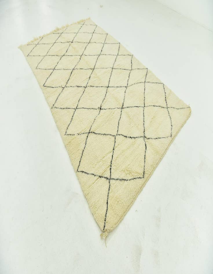 Detail image of 6' 4 x 10' 5  Hand Knotted Moroccan Wool Rug