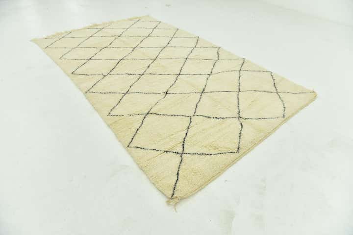 6' 4 x 10' 5 Hand Knotted Moroccan Wool Rug
