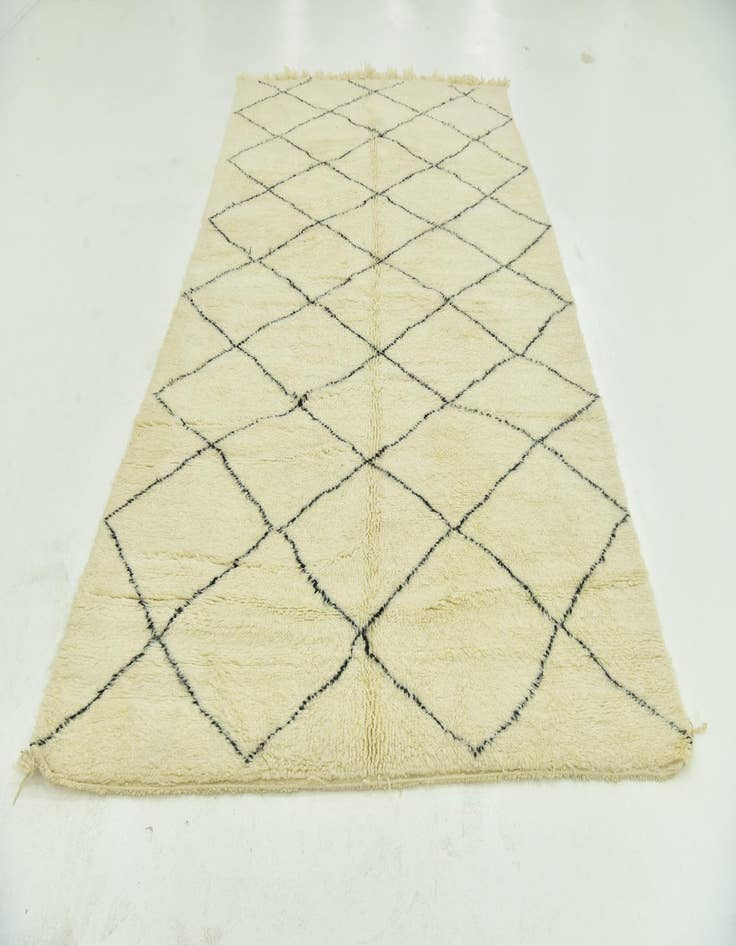 Detail image of 6' 4 x 10' 5  Hand Knotted Moroccan Wool Rug