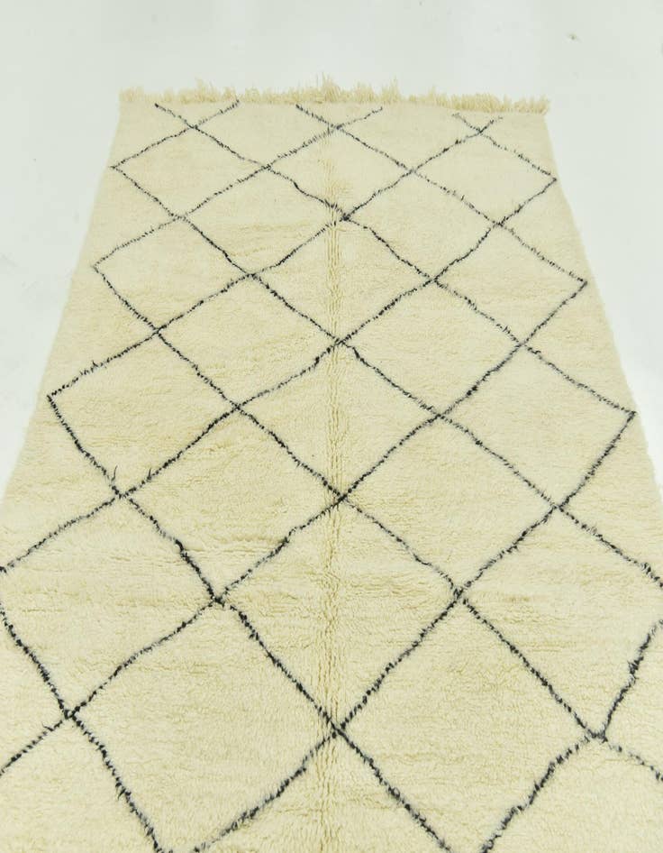 Detail image of 6' 4 x 10' 5  Hand Knotted Moroccan Wool Rug