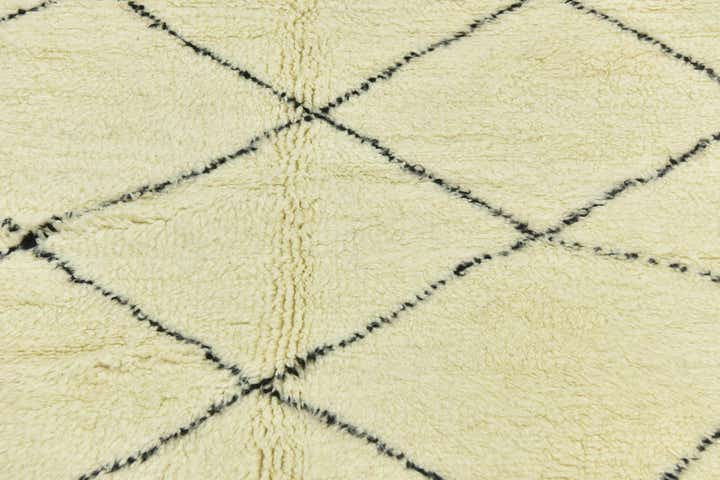 6' 4 x 10' 5 Hand Knotted Moroccan Wool Rug