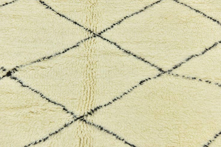 Detail image of 6' 4 x 10' 5 Hand Knotted Moroccan Wool Rug