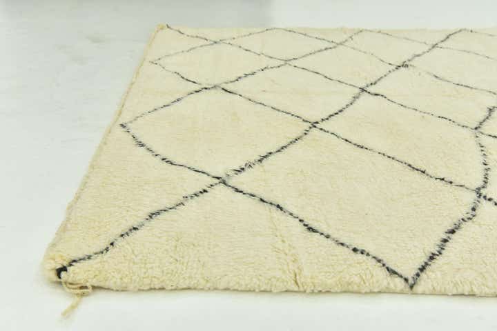6' 4 x 10' 5 Hand Knotted Moroccan Wool Rug