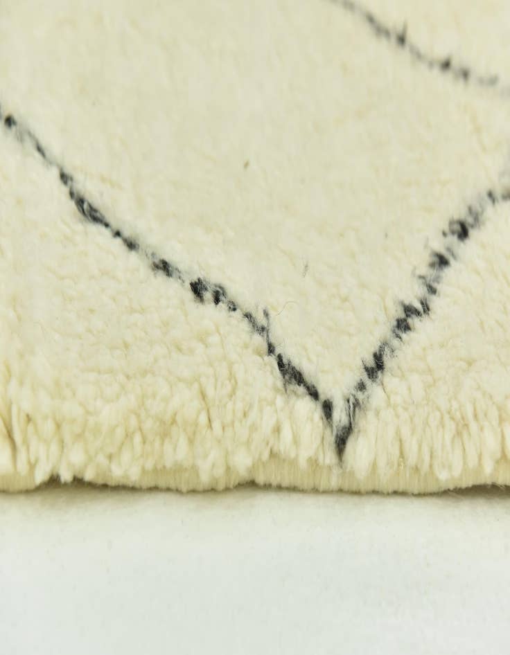 Detail image of 6' 4 x 10' 5  Hand Knotted Moroccan Wool Rug