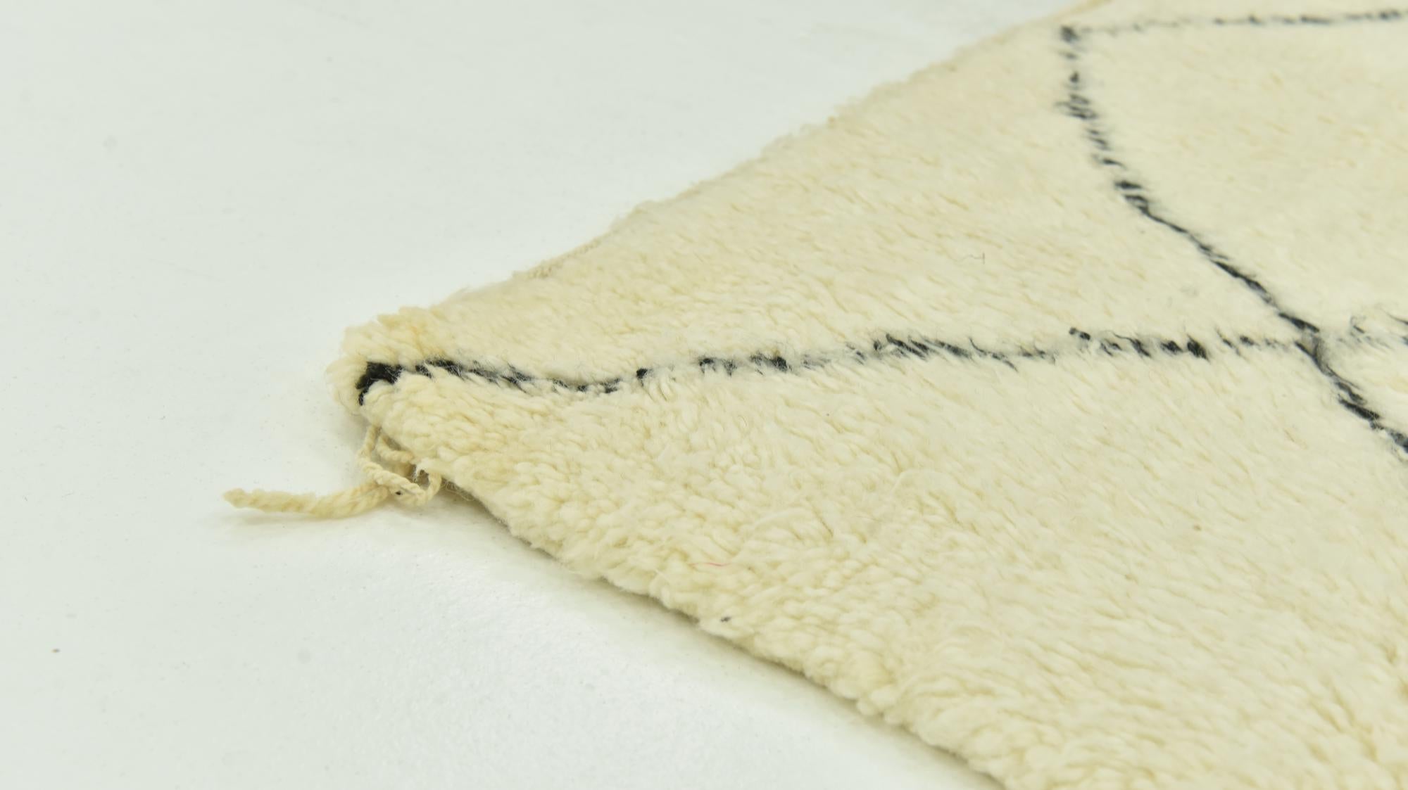 6' 4 x 10' 5 Hand Knotted Moroccan Wool Rug