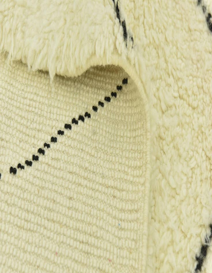 Detail image of 6' 4 x 10' 5  Hand Knotted Moroccan Wool Rug