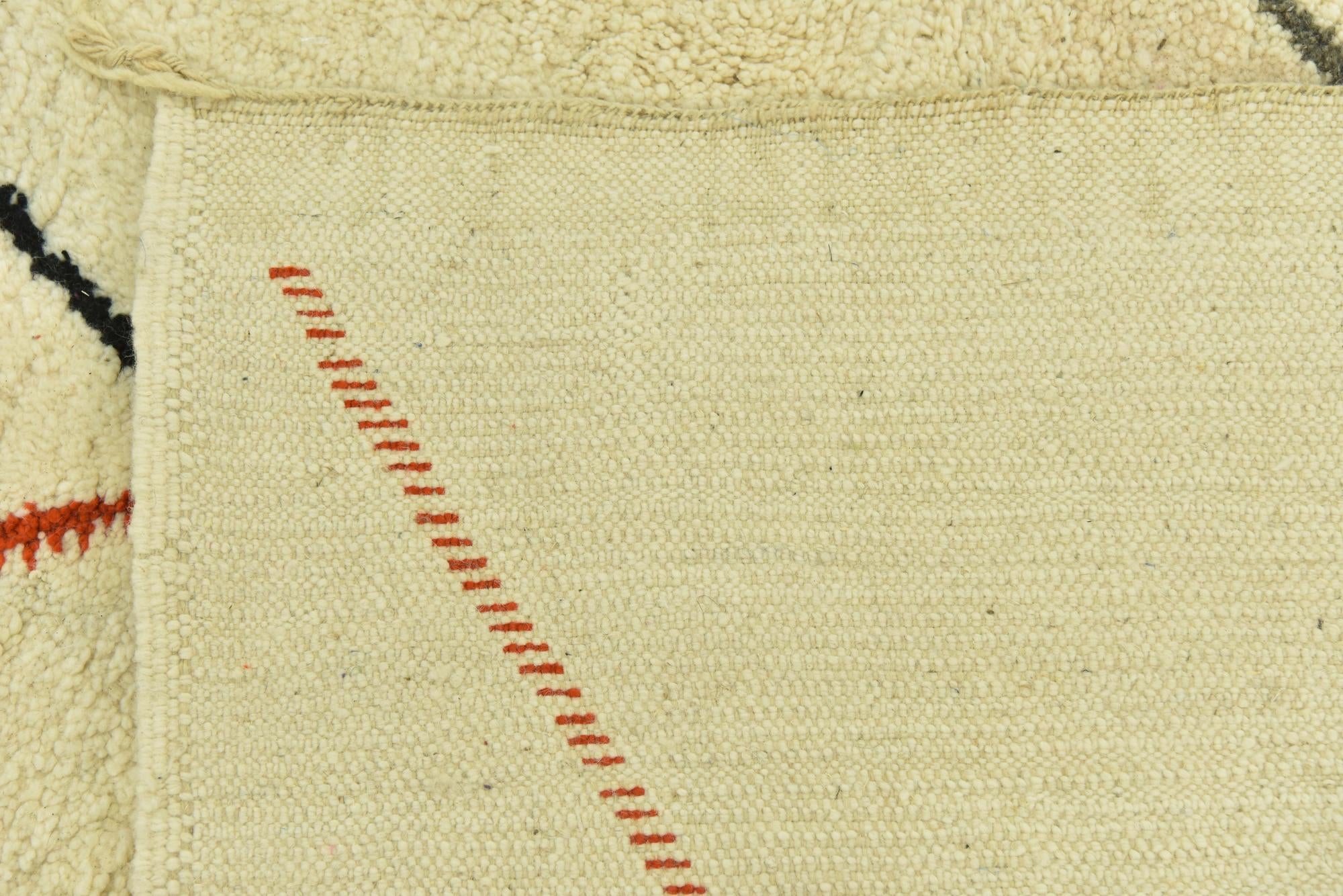 7' 1 x 10' Hand Knotted Moroccan Wool Rug