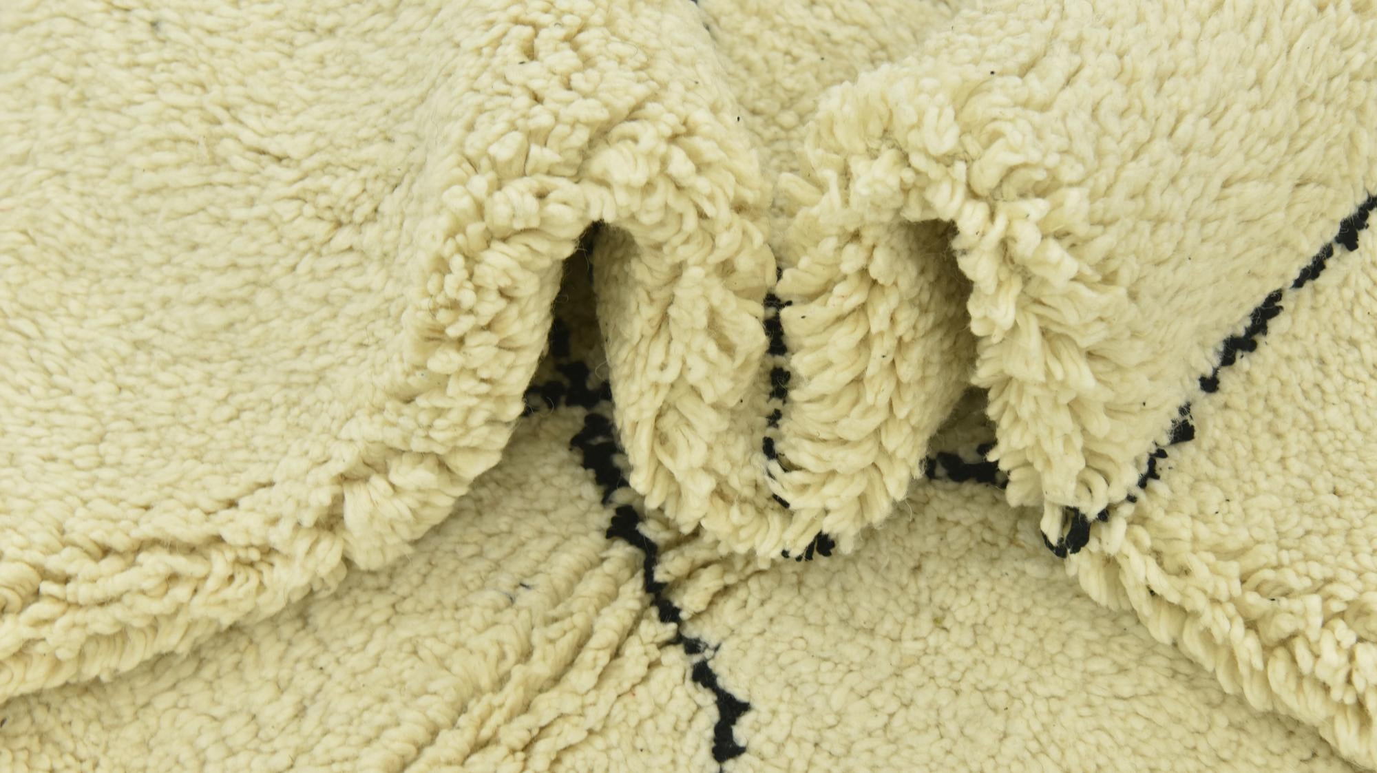 6' 7 x 10' 1 Hand Knotted Moroccan Wool Rug