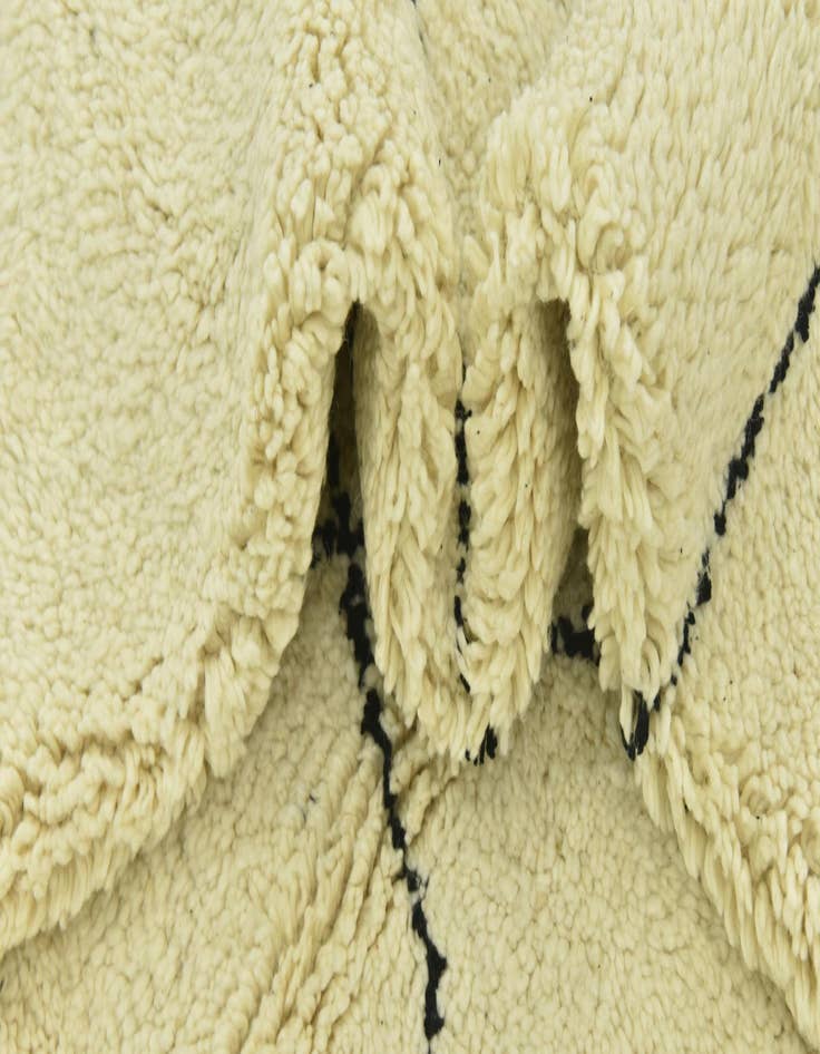 Detail image of 6' 7 x 10' 1  Hand Knotted Moroccan Wool Rug