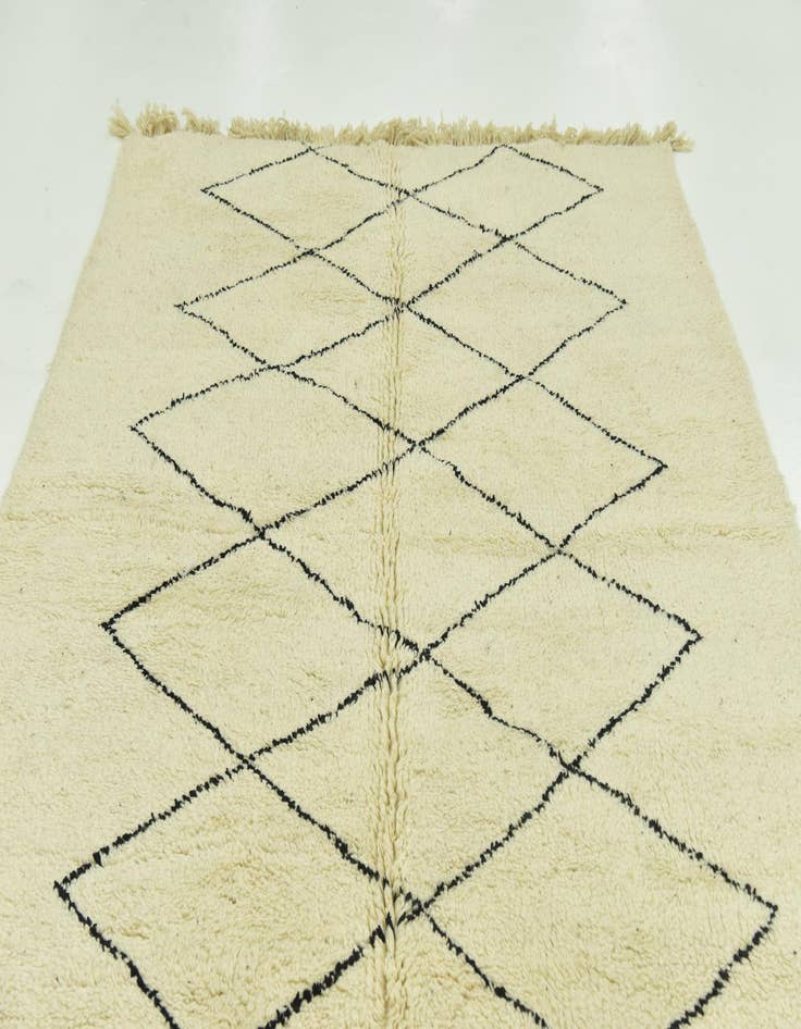 Detail image of 6' 7 x 10' 1  Hand Knotted Moroccan Wool Rug