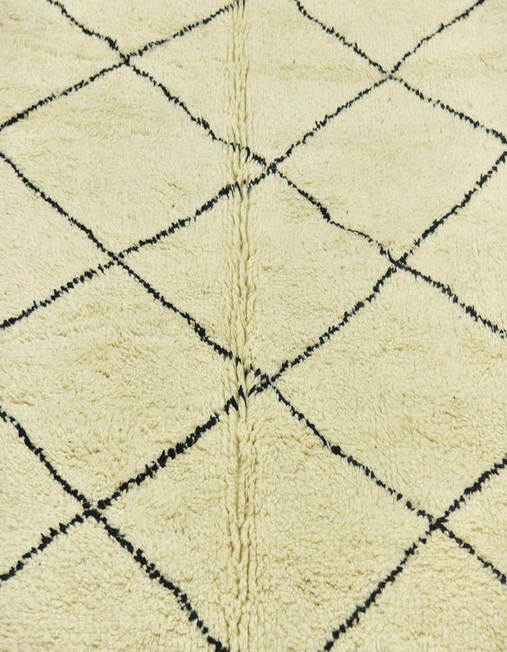 Detail image of 6' 7 x 10' 1  Hand Knotted Moroccan Wool Rug