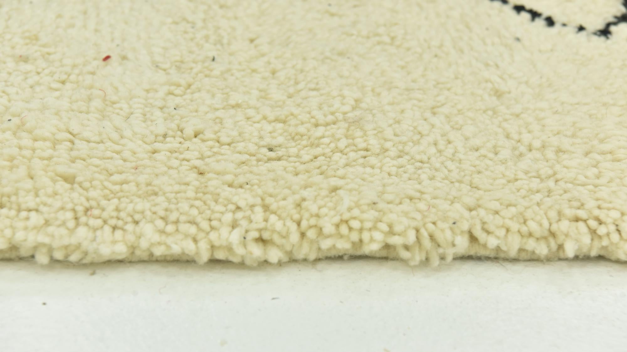 6' 7 x 10' 1 Hand Knotted Moroccan Wool Rug