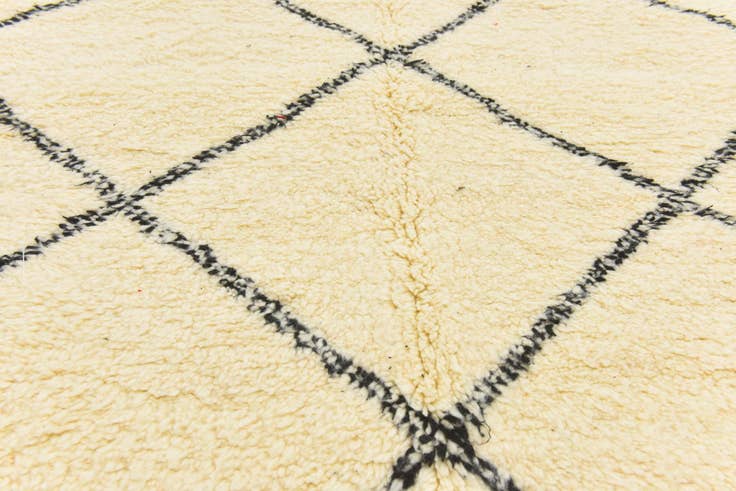 Detail image of 5' 3 x 8' 5 Hand Knotted Moroccan Wool Rug
