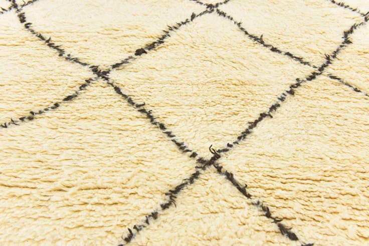 Detail image of 5' 2 x 8' 5 Hand Knotted Moroccan Wool Rug