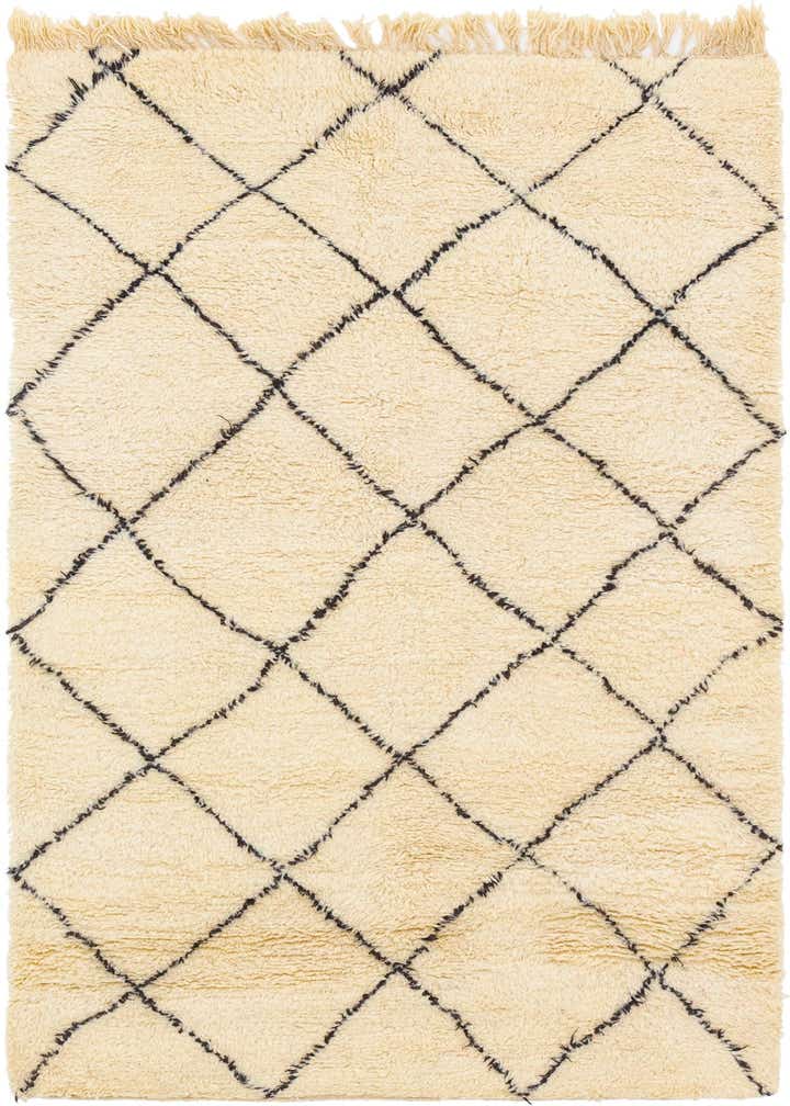 5' 2 x 8' 5 Hand Knotted Moroccan Wool Rug