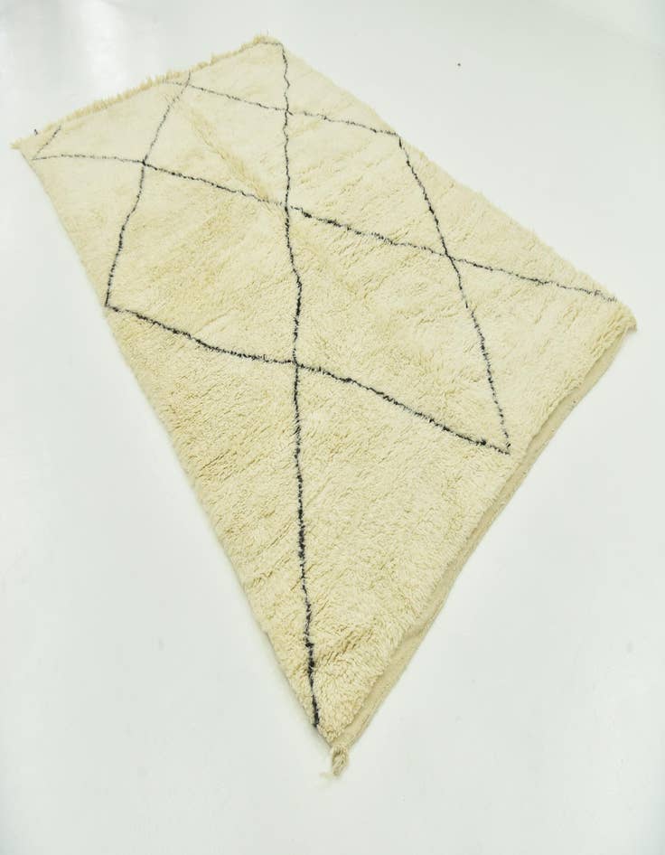 Detail image of 6' 8 x 10' 5  Hand Knotted Moroccan Wool Rug