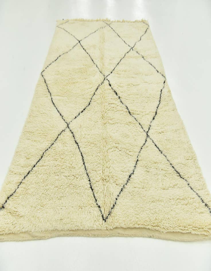 Detail image of 6' 8 x 10' 5  Hand Knotted Moroccan Wool Rug