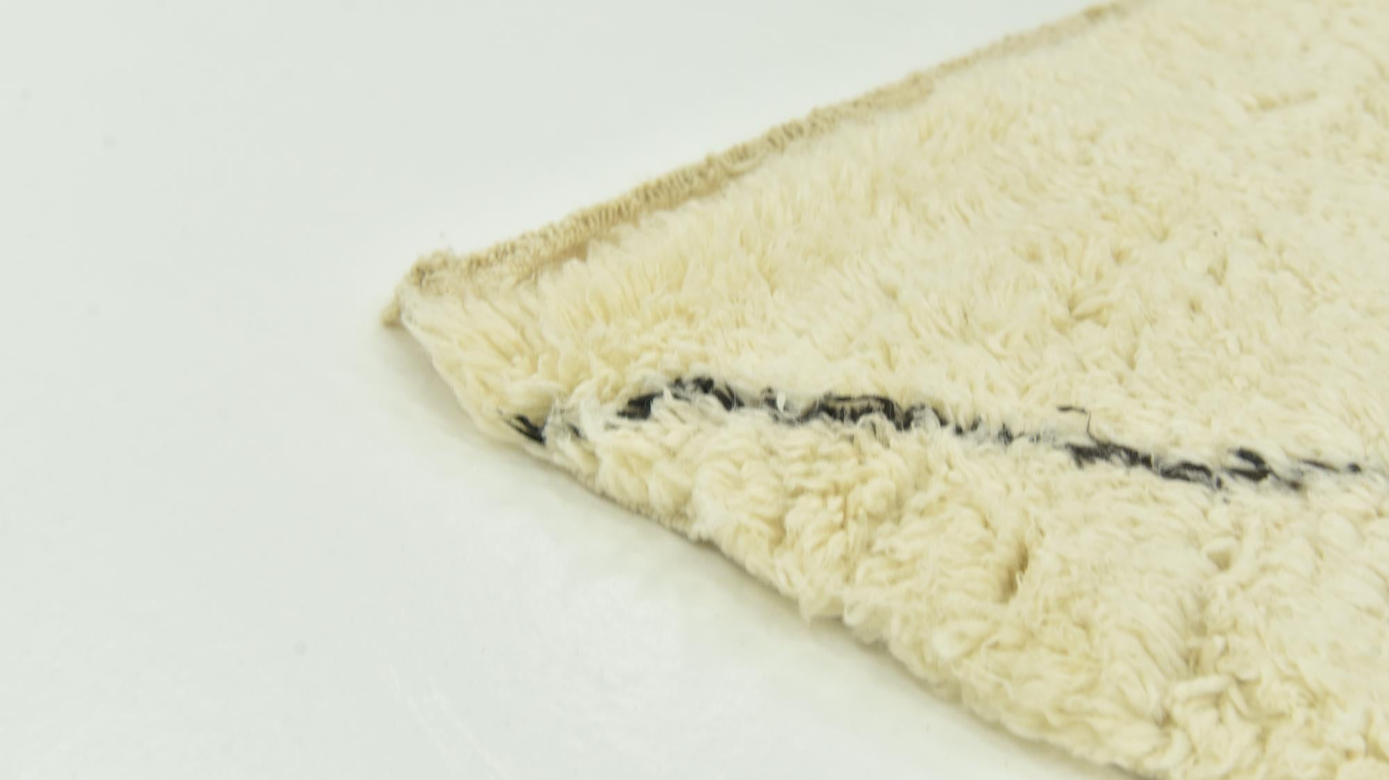 6' 8 x 10' 5 Hand Knotted Moroccan Wool Rug