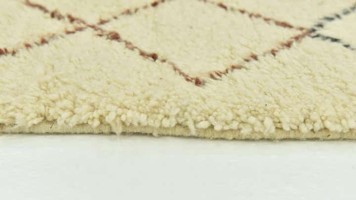 6' 7 x 10' 3 Hand Knotted Moroccan Wool Rug
