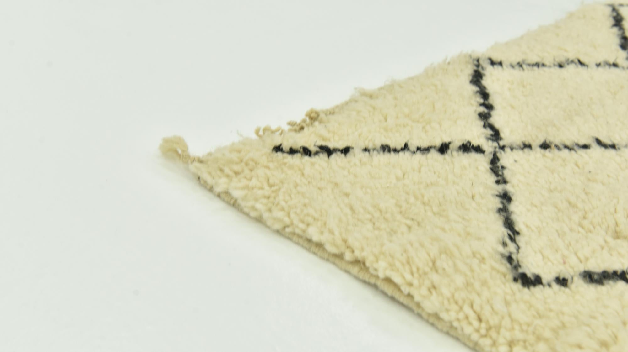 6' 7 x 10' 3 Hand Knotted Moroccan Wool Rug