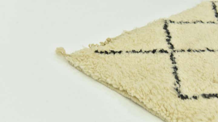 6' 7 x 10' 3 Hand Knotted Moroccan Wool Rug