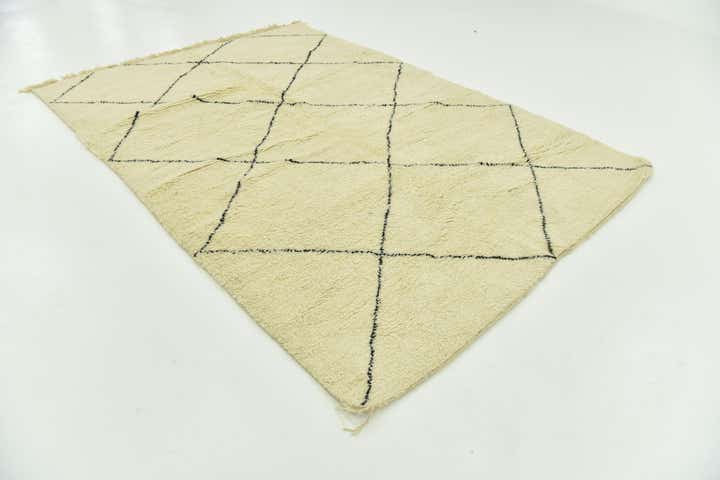 7' x 10' 2 Hand Knotted Moroccan Wool Rug