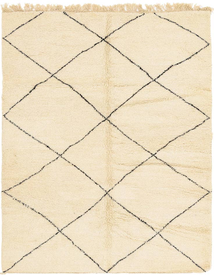 Detail image of 7' x 10' 2 Hand Knotted Moroccan Wool Rug