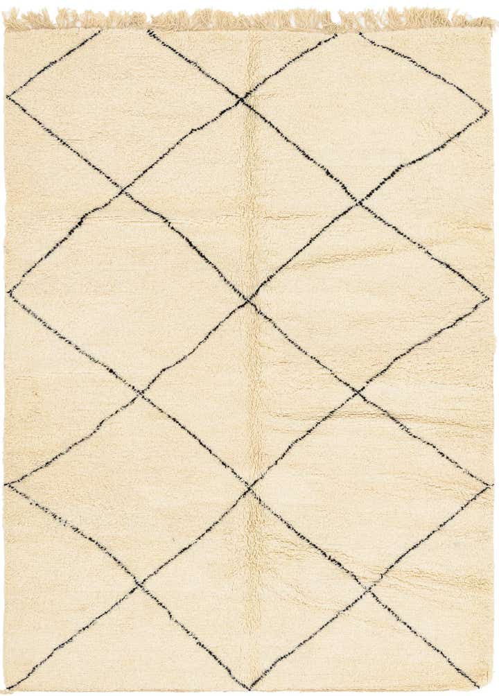 7' x 10' 2 Hand Knotted Moroccan Wool Rug
