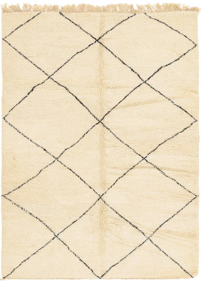 Detail image of 7' x 10' 2 Hand Knotted Moroccan Wool Rug
