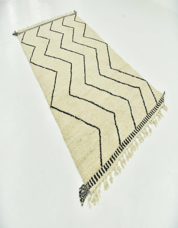 Detail image of 5' 10 x 10' 5  Hand Knotted Moroccan Wool Rug