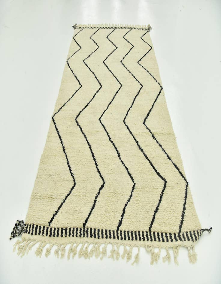 Detail image of 5' 10 x 10' 5  Hand Knotted Moroccan Wool Rug