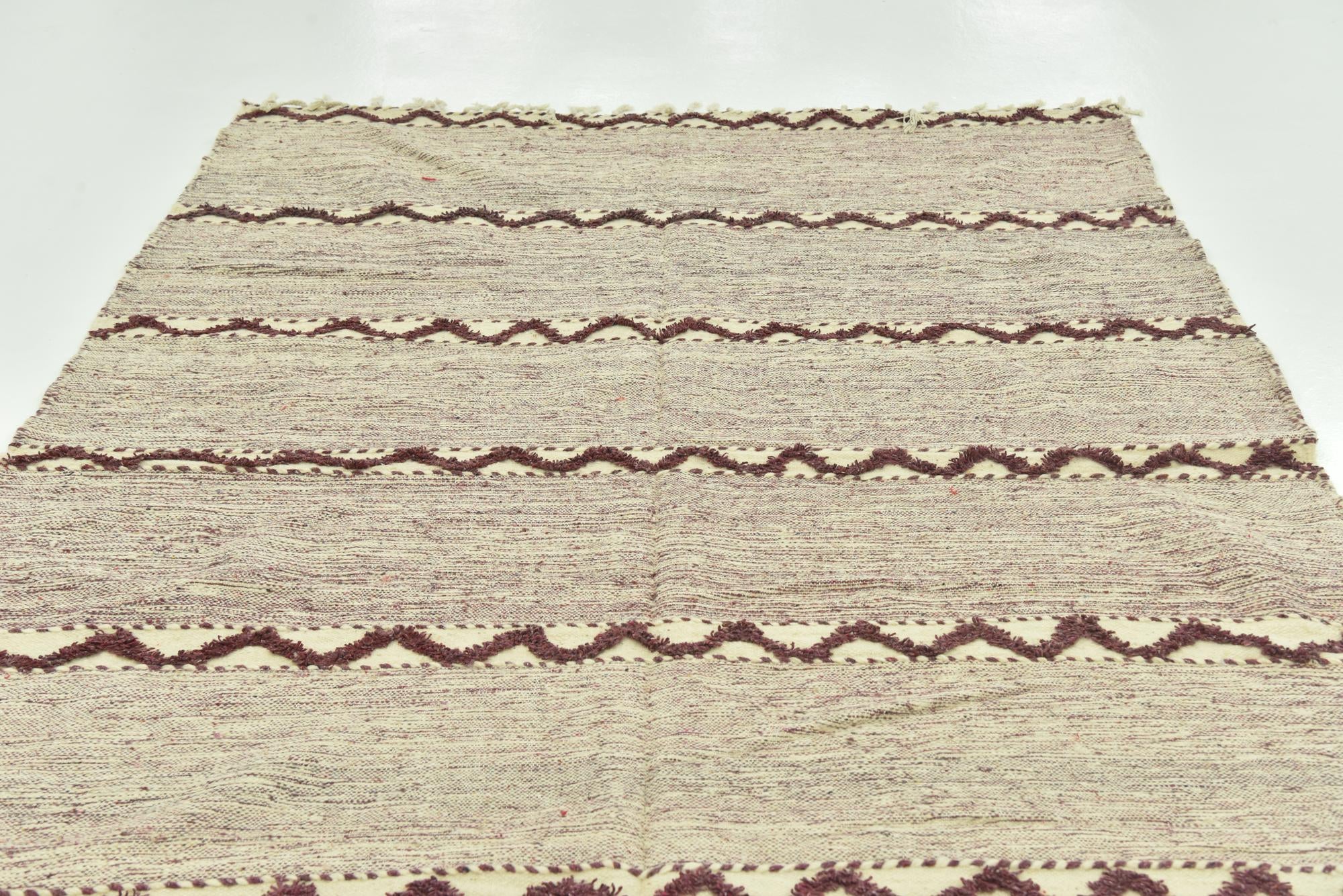 6' 2 x 9' 4 Hand Knotted Moroccan Wool Rug