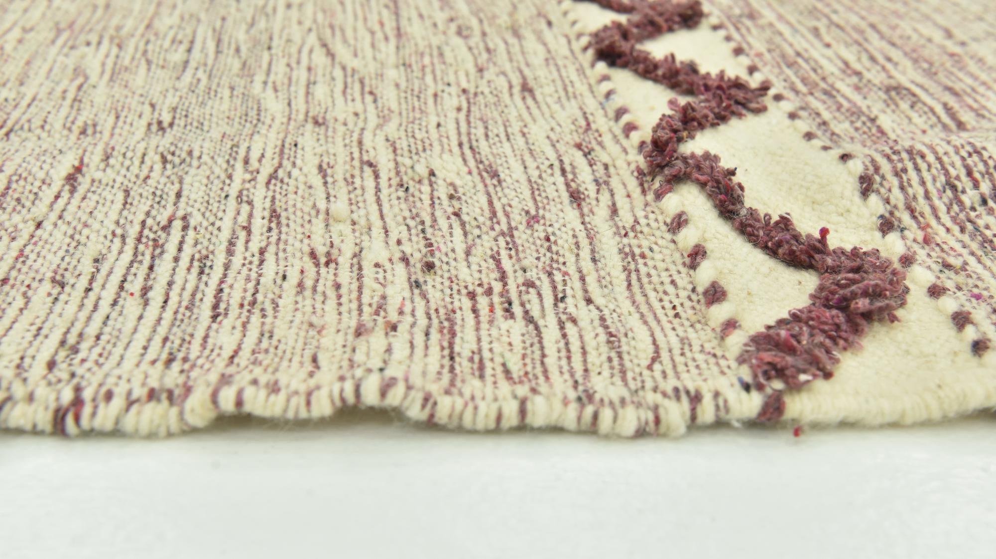 6' 2 x 9' 4 Hand Knotted Moroccan Wool Rug