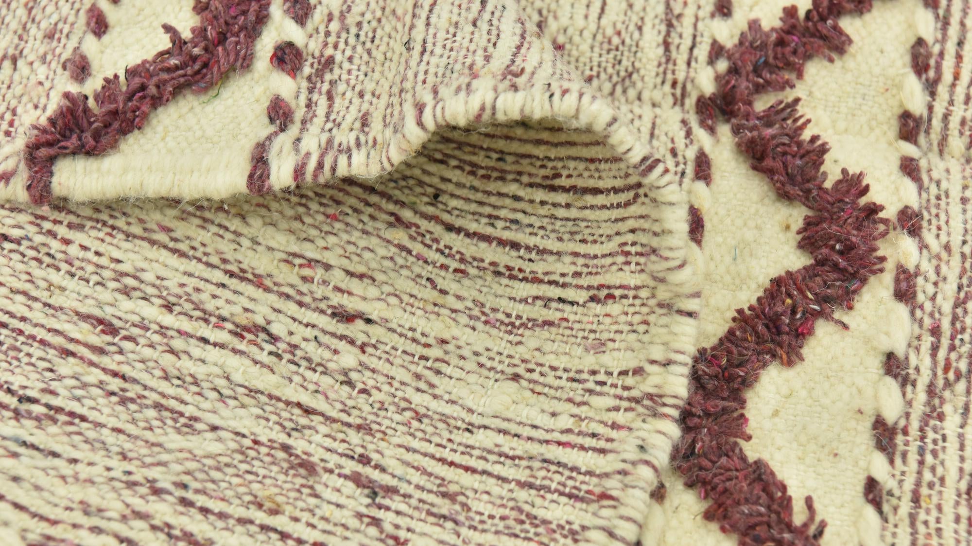 6' 2 x 9' 4 Hand Knotted Moroccan Wool Rug