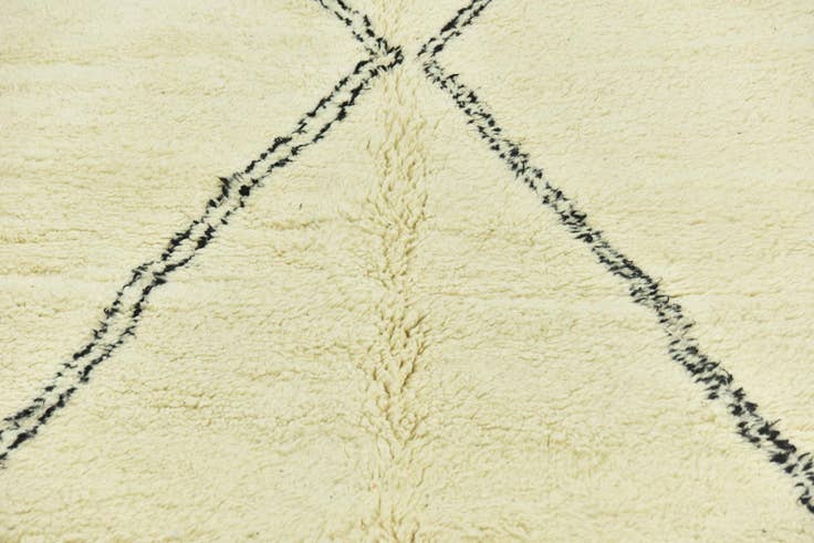 Detail image of 5' 6 x 8' 8 Hand Knotted Moroccan Wool Rug