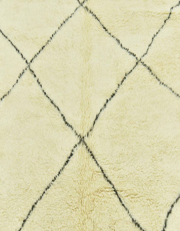 Detail image of 6' 9 x 10'  Hand Knotted Moroccan Wool Rug