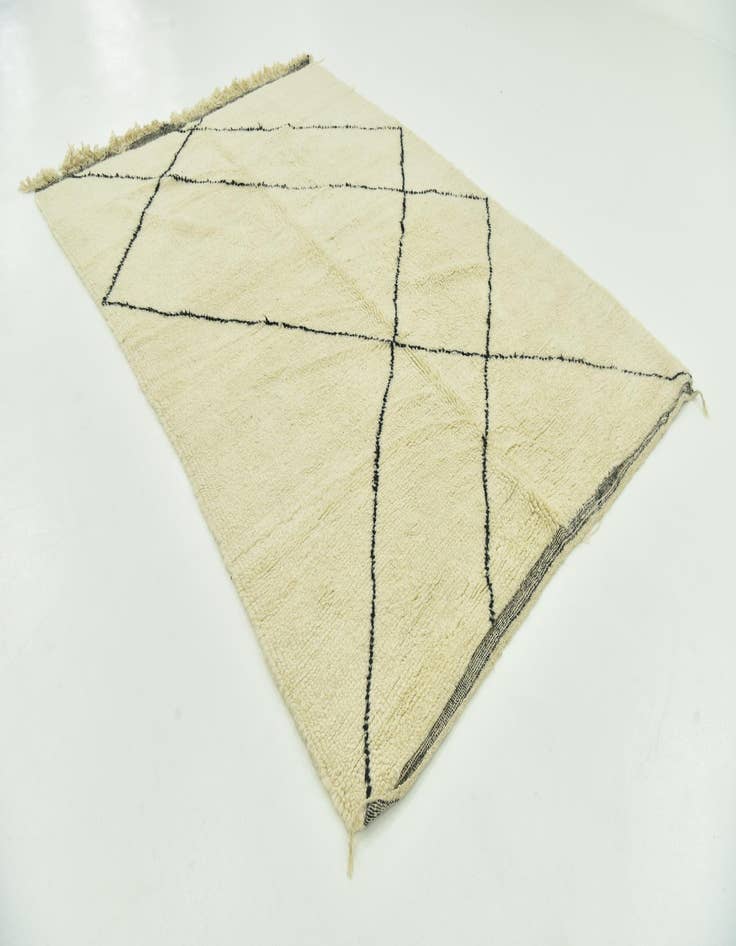 Detail image of 6' 5 x 9' 3 Hand Knotted Moroccan Wool Rug