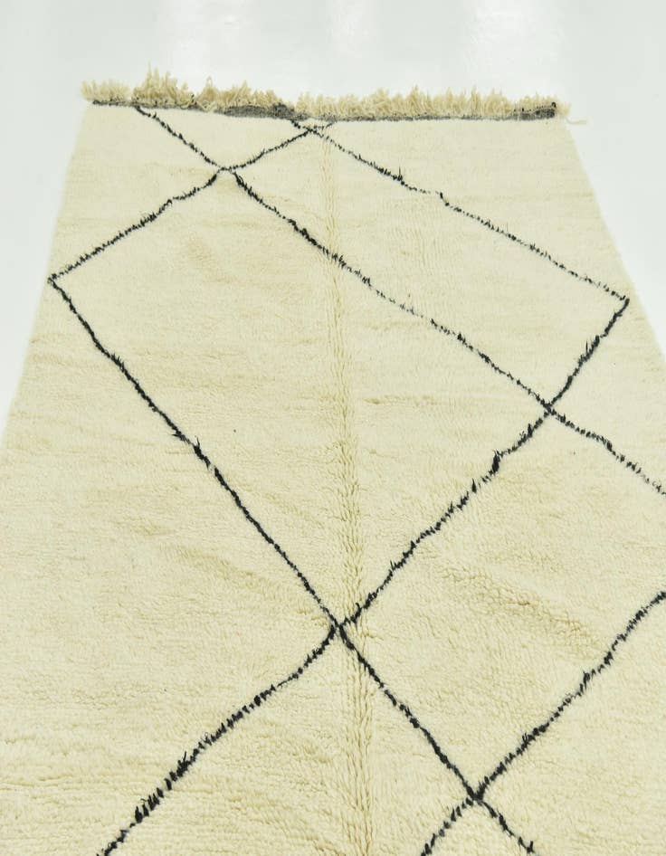 Detail image of 6' 5 x 9' 3  Hand Knotted Moroccan Wool Rug