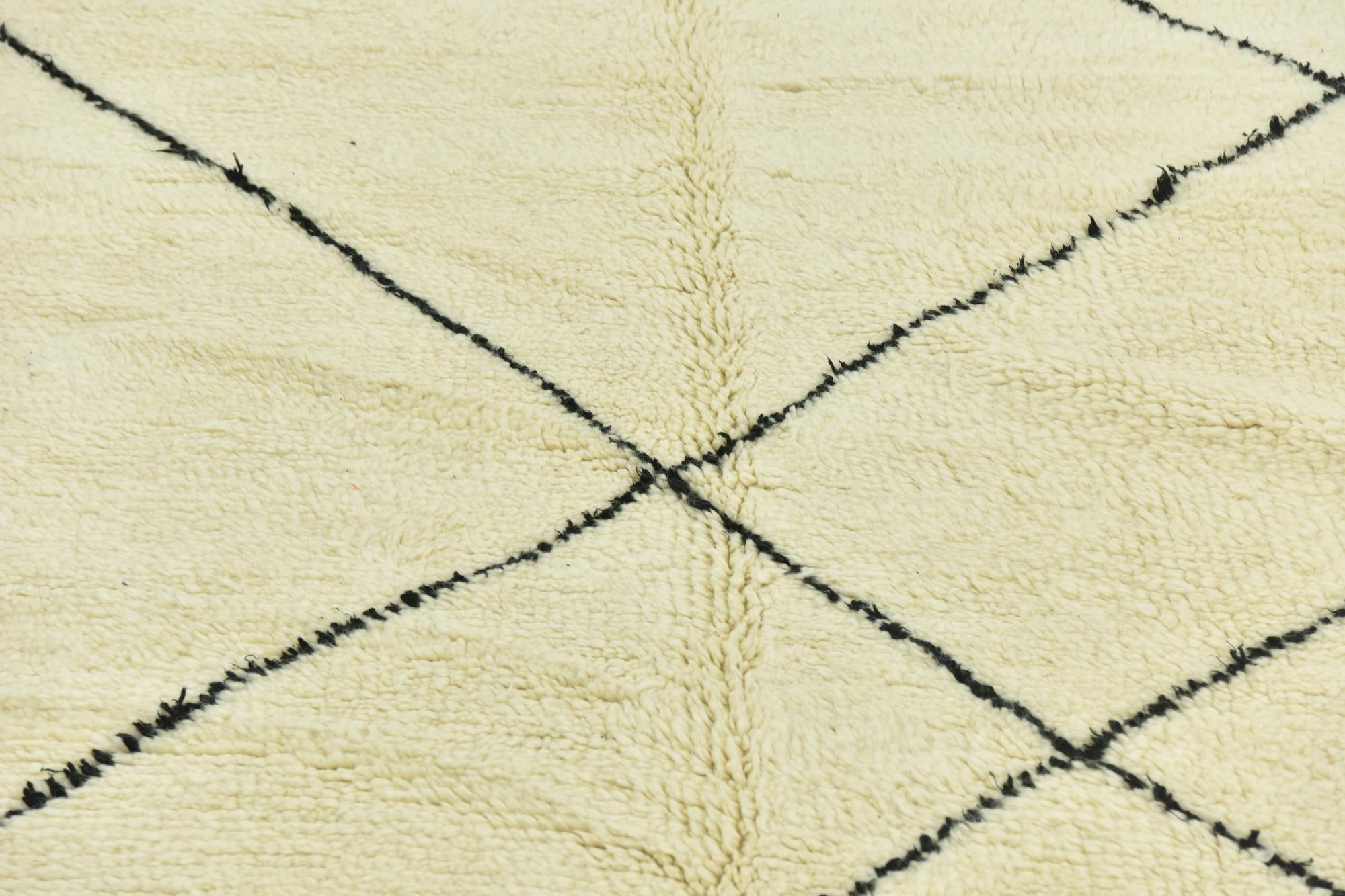 6' 5 x 9' 3 Hand Knotted Moroccan Wool Rug