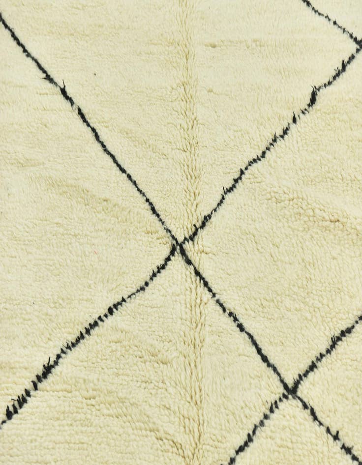 Detail image of 6' 5 x 9' 3  Hand Knotted Moroccan Wool Rug